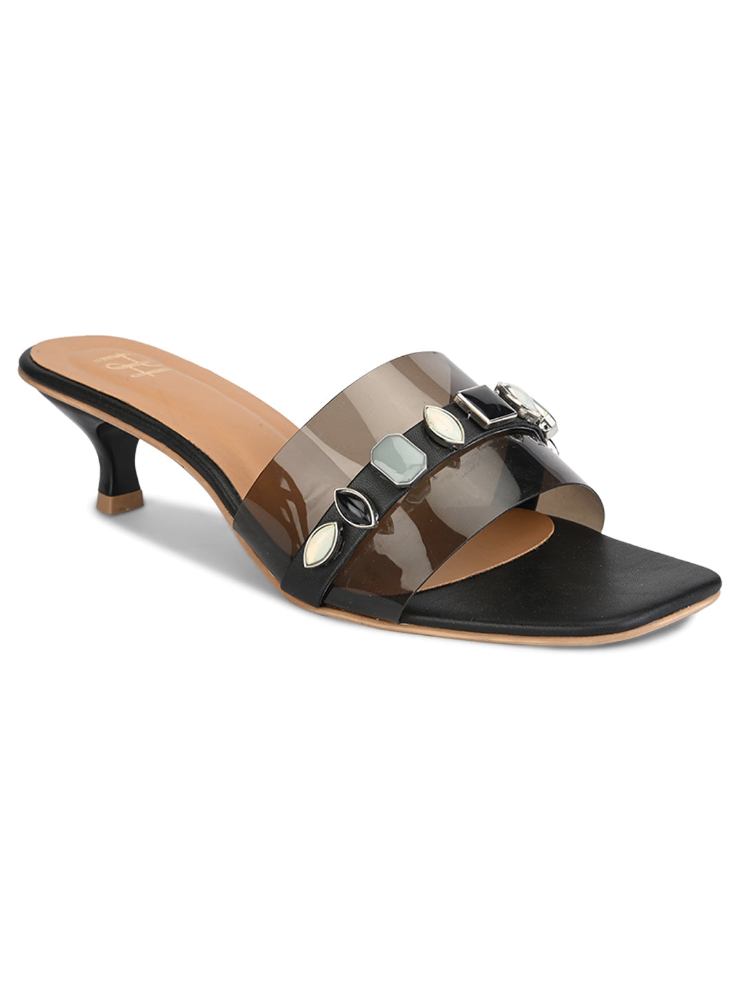 Hydes N Hues Black Heel Sandal For Women