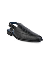 Hydes N Hues Black Formal Sandals For Men