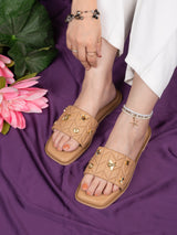 Hydes N Hues Beige Flats For Women