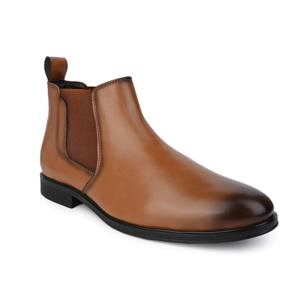 Hydes N Hues Men Tan Chelsea Boots