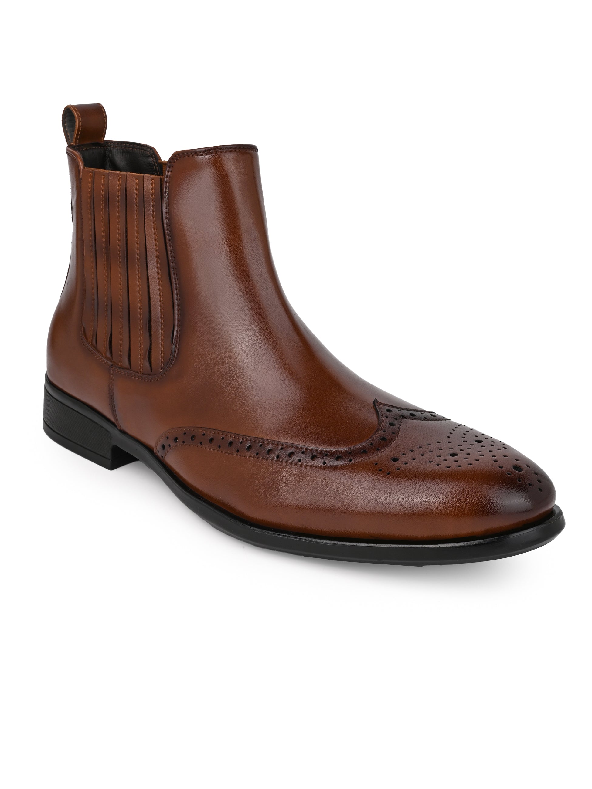 Hydes N Hues Men Tan Chelsea Boots