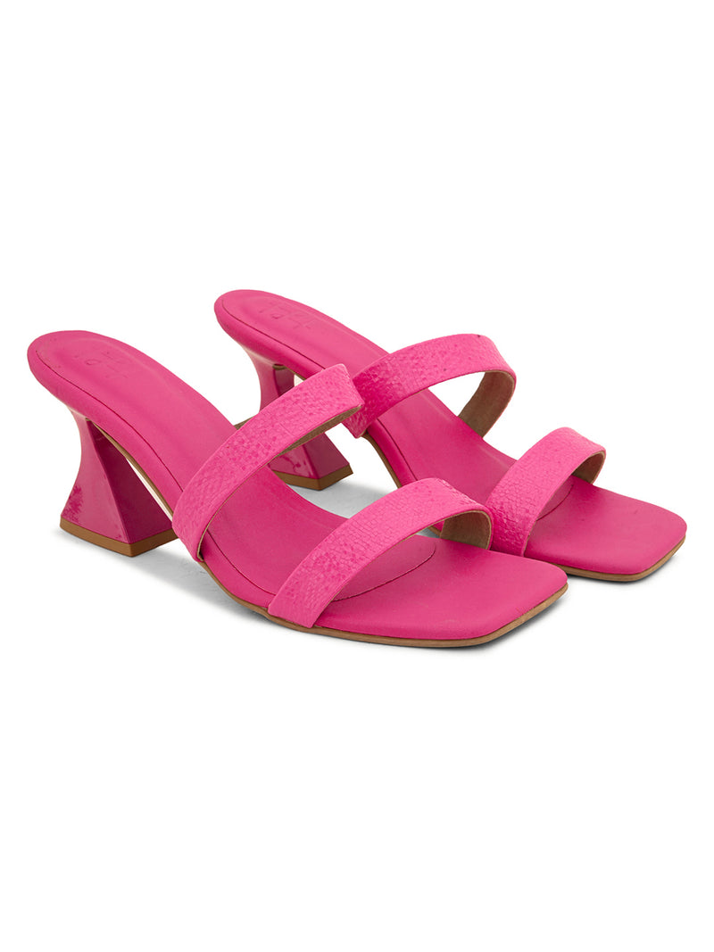 Hydes N Hues Women Pink Kitten Heels