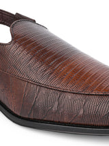 Hydes N Hues Brown Formal Sandals For Men