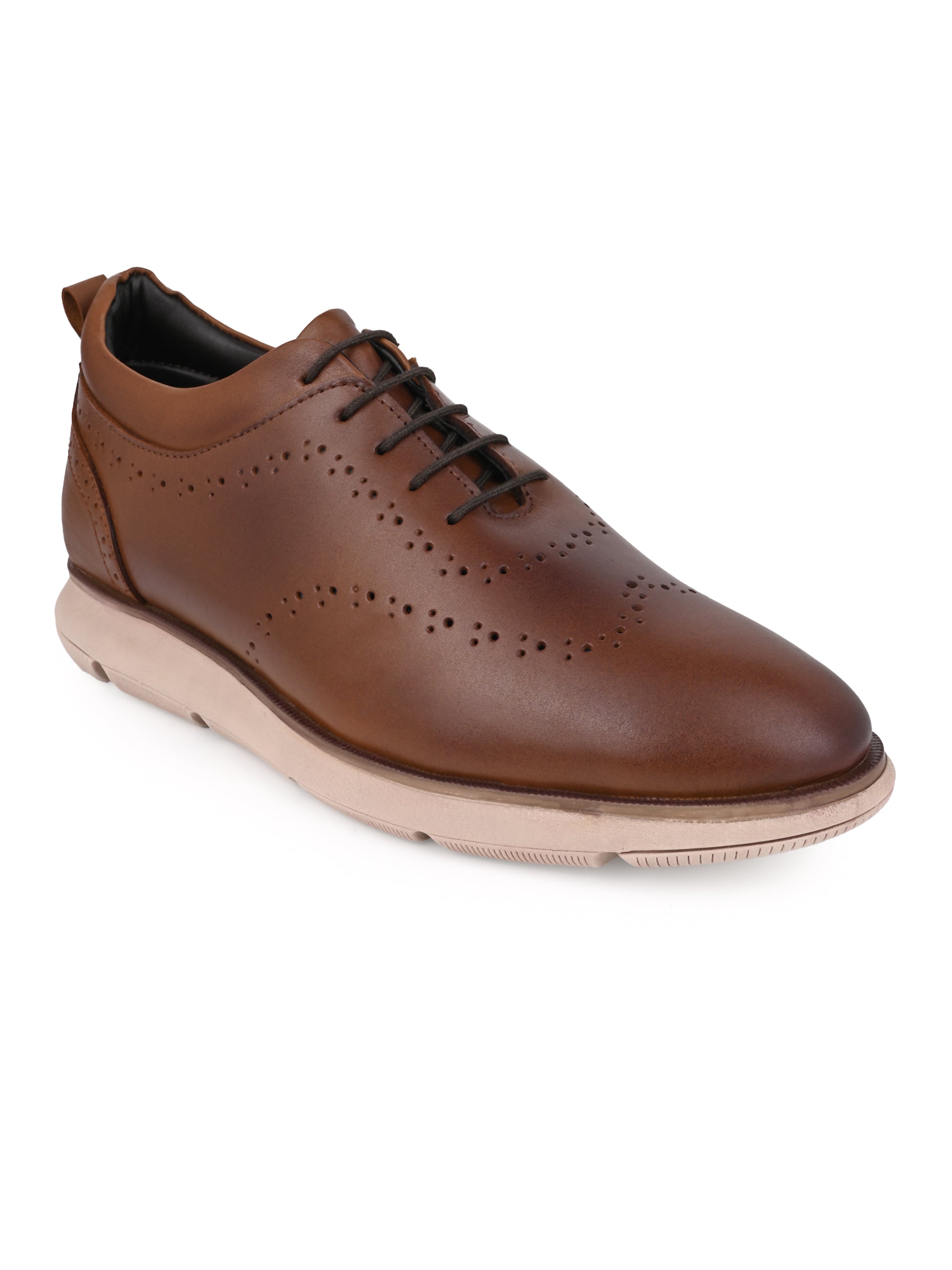 Hydes N Hues Tan Leather Casual Sneaker for Men