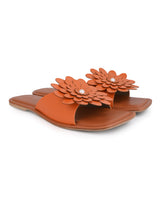 Hydes N Hues Women Orange Flats Sandal