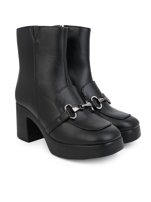 Hydes N Hues Black Heel Boots