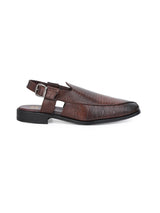 Hydes N Hues Brown Formal Sandals For Men