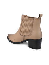 Hydes N Hues Beige Heel Boots