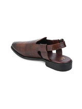 Hydes N Hues Brown Formal Sandals For Men