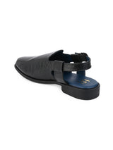 Hydes N Hues Black Formal Sandals For Men