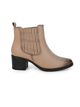 Hydes N Hues Beige Heel Boots