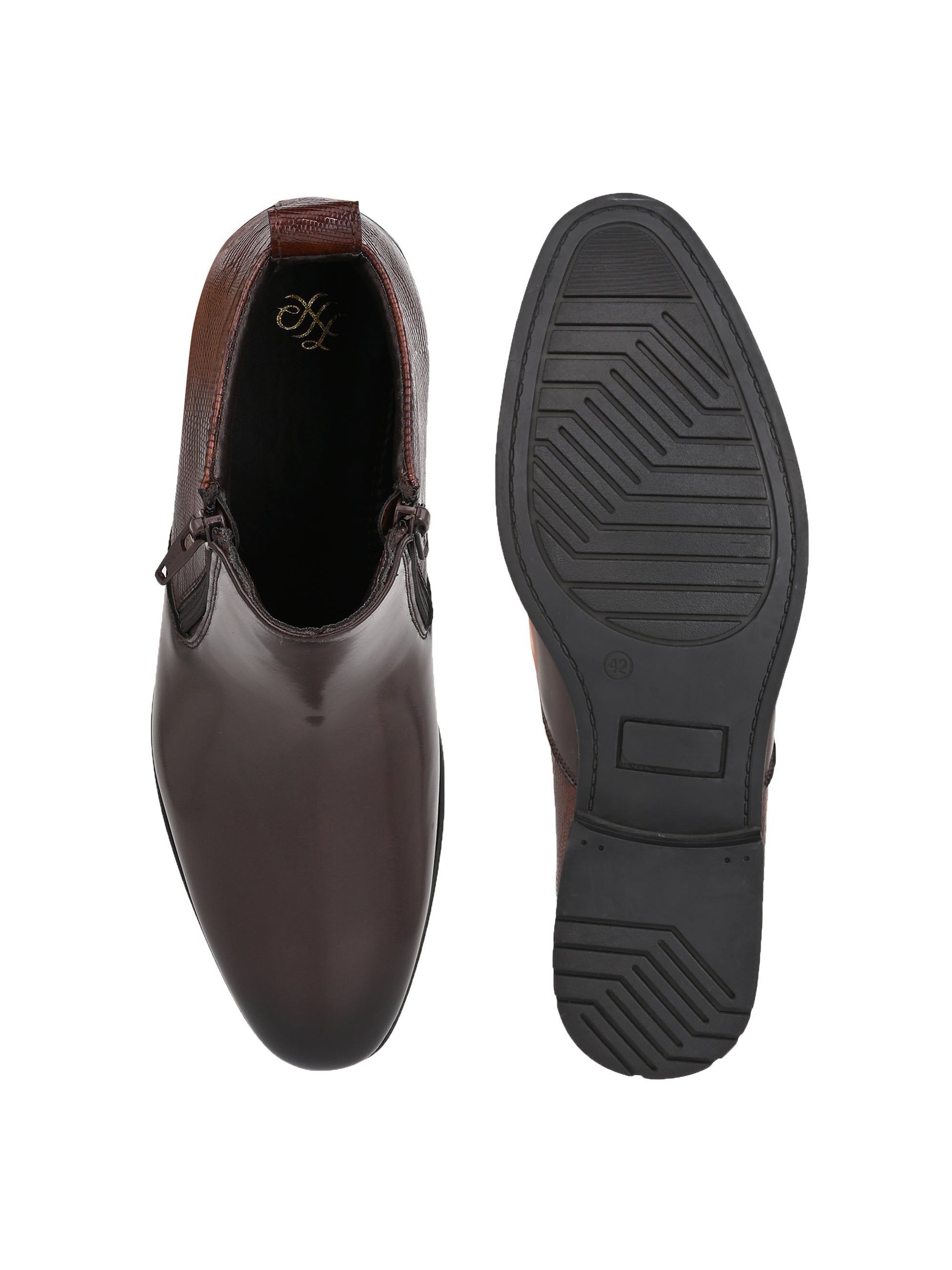 Hydes N Hues Men Brown Suave Boots