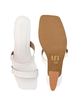 Hydes N Hues Women White Kitten Heels