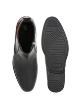 Hydes N Hues Men Black Semi-Formal Boot Shoes