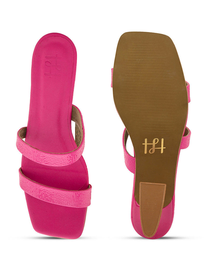 Hydes N Hues Women Pink Kitten Heels