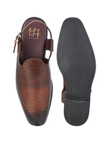 Hydes N Hues Brown Formal Sandals For Men