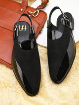 Hydes N Hues Black Casual Sandal For Men