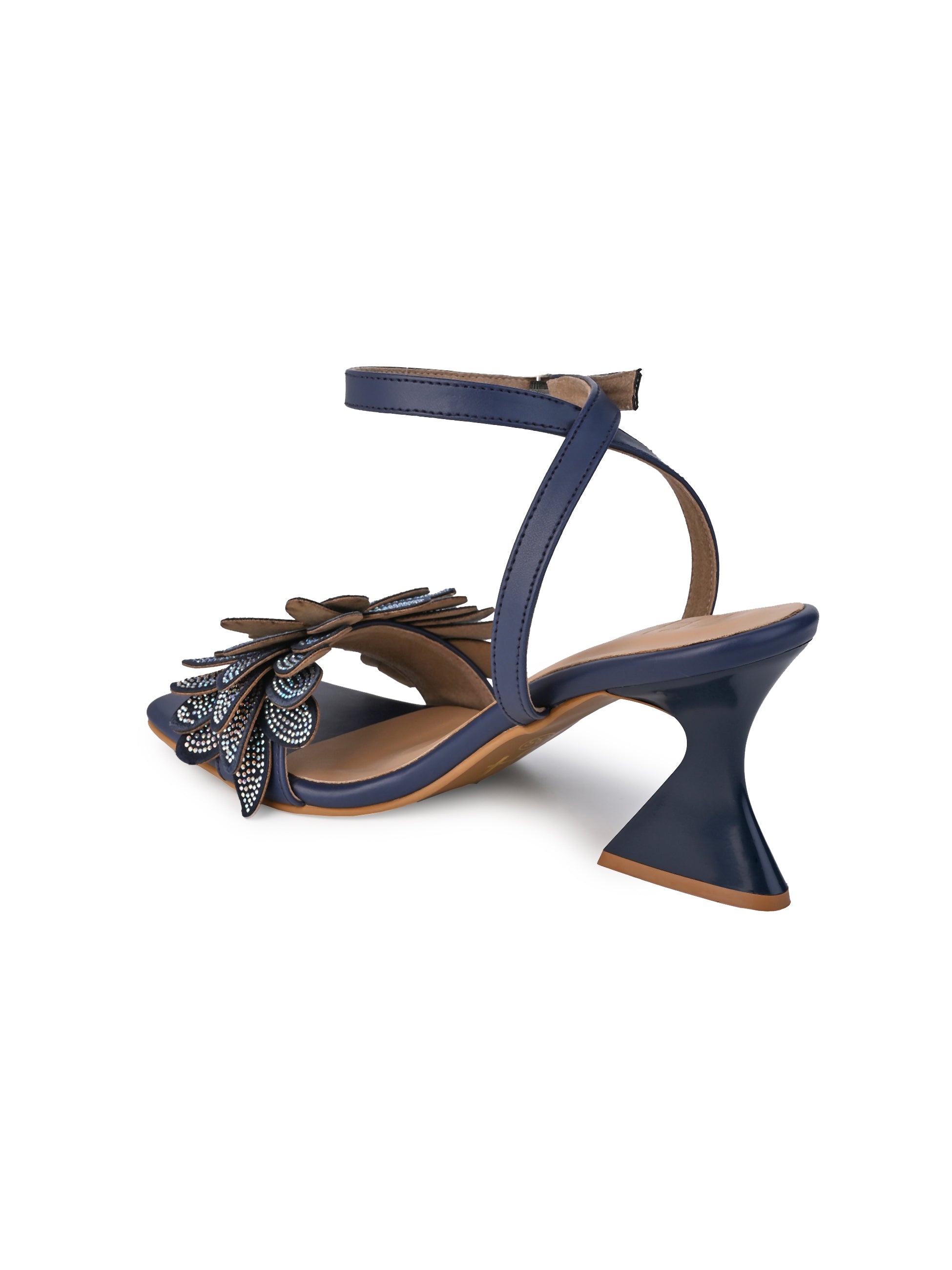 Hydes and Hues Blue Strap Heels