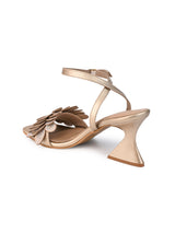 Hydes and Hues golden strap heels