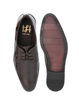 Hydes and Hues men round-toe derbys brown