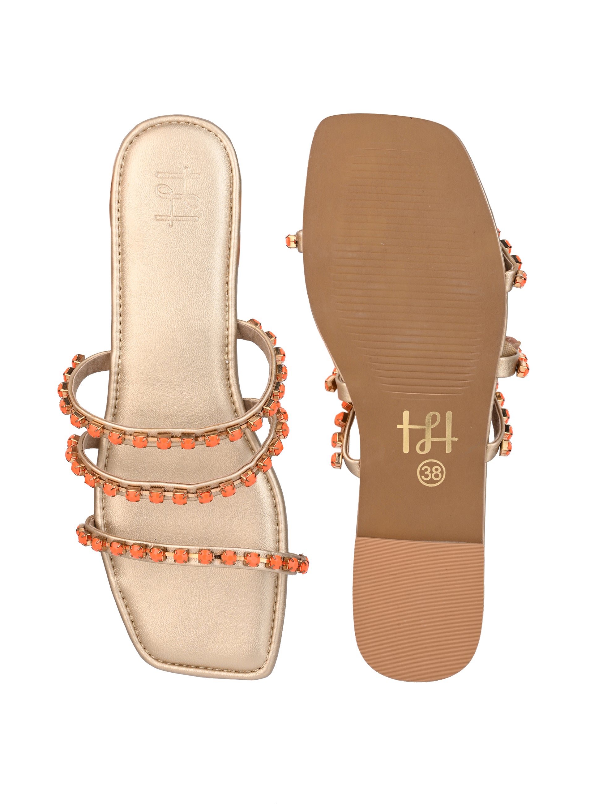 Hydes and Hues Women Slip-On Casual Open Toe Flats