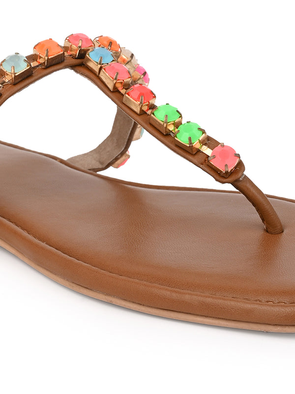 Hydes and Hues women open-toe flats