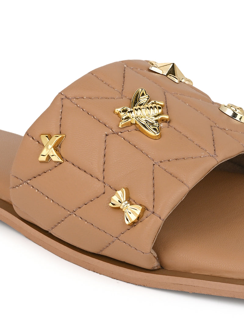 Hydes N Hues Beige Flats For Women