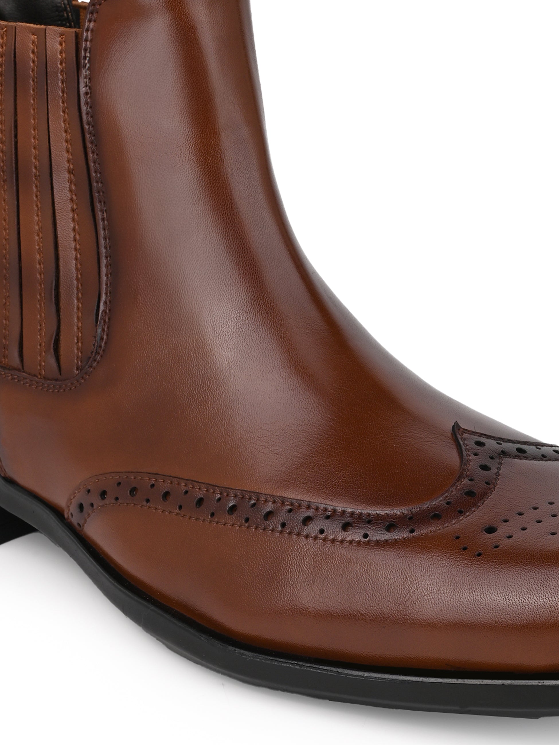 Hydes N Hues Men Tan Chelsea Boots