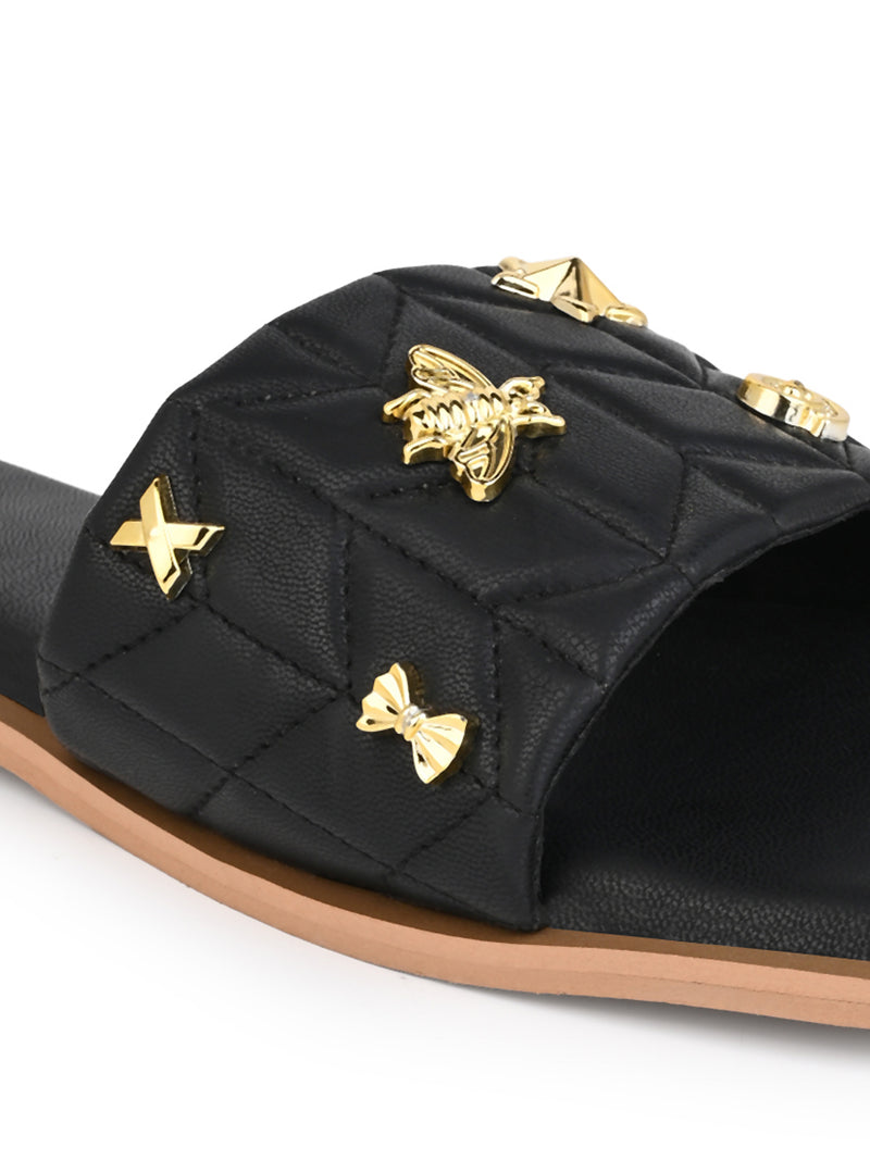 Hydes N Hues Black Flats For Women