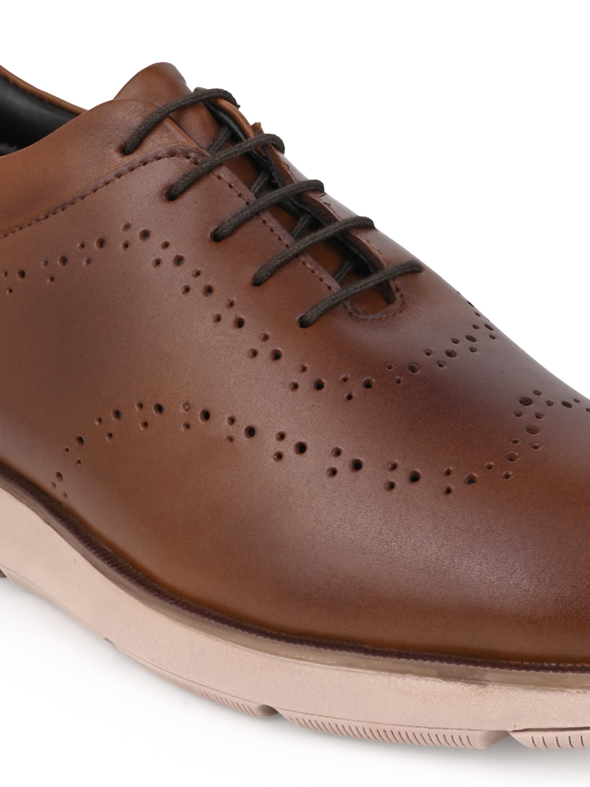 Hydes N Hues Tan Leather Casual Sneaker for Men
