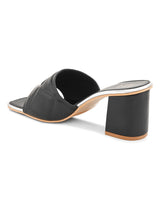 Hydes N Hues Women Black Block Heel Sandals