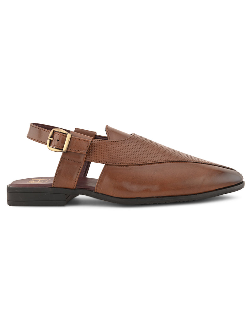 Hydes N Hues Tan Casual Sandals For Men