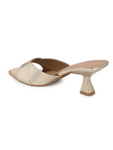 Hydes N Hues Gold Kitten Heel Sandal For Women
