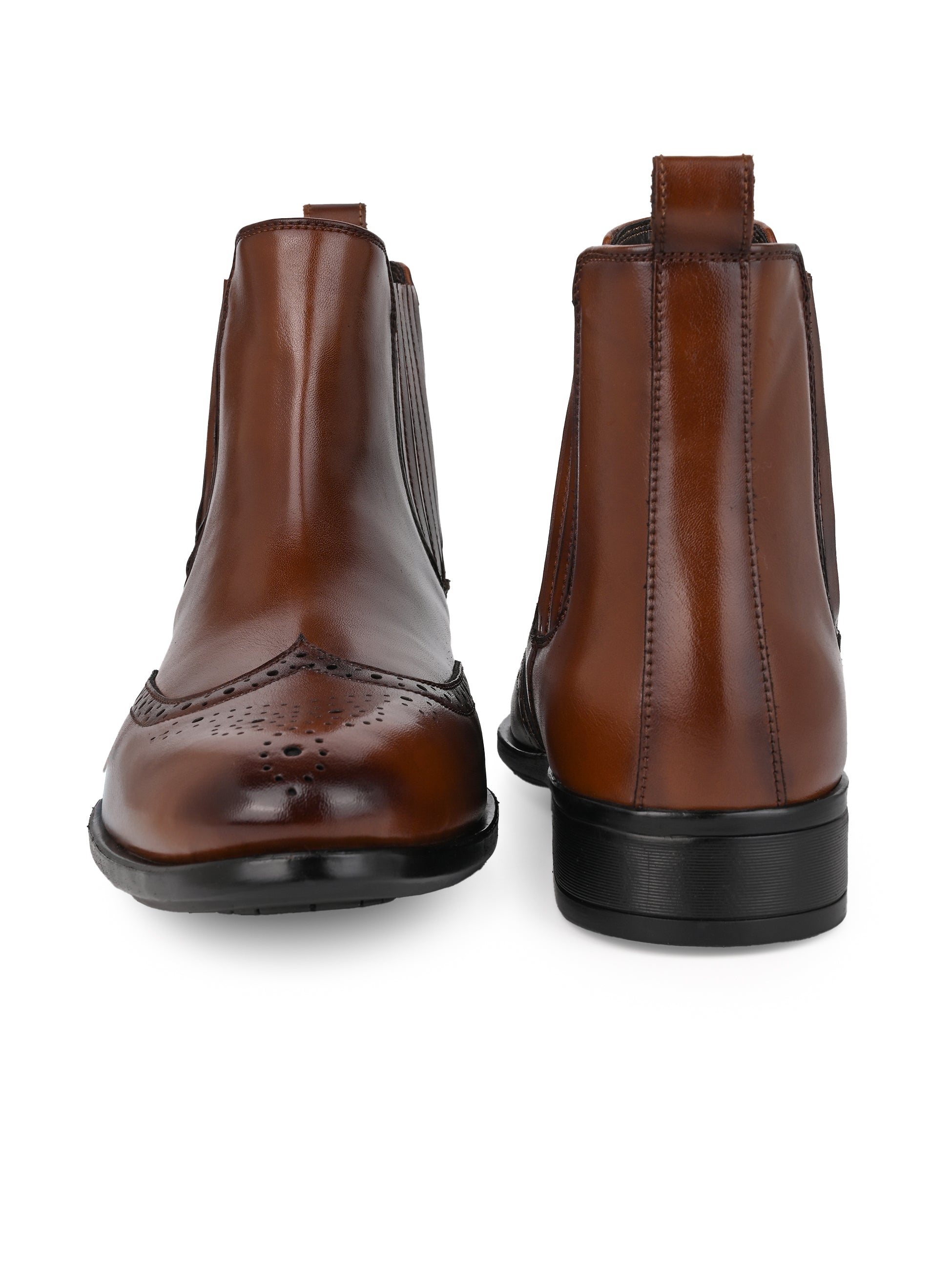 Hydes N Hues Men Tan Chelsea Boots