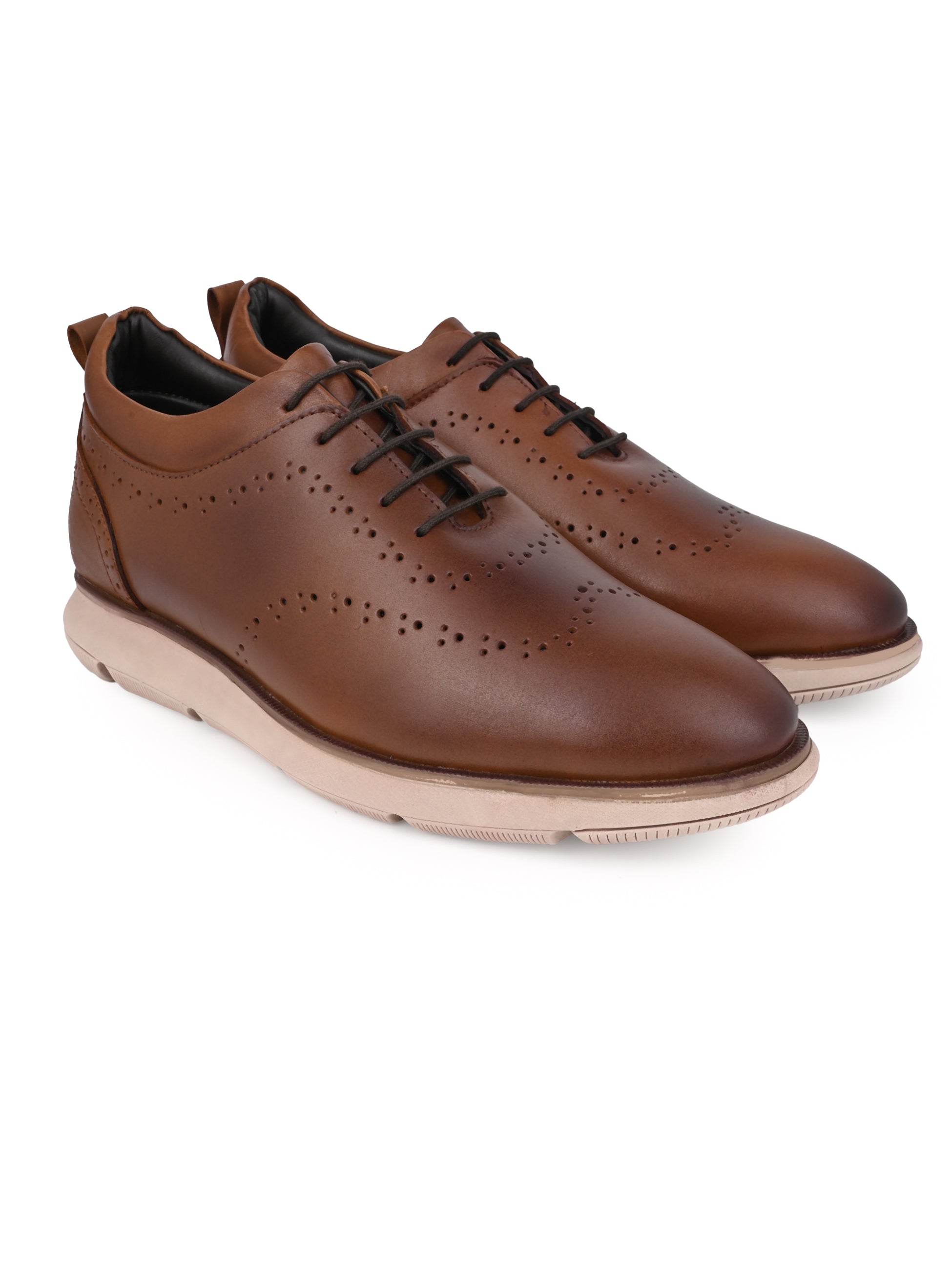 Hydes N Hues Tan Leather Casual Sneaker for Men