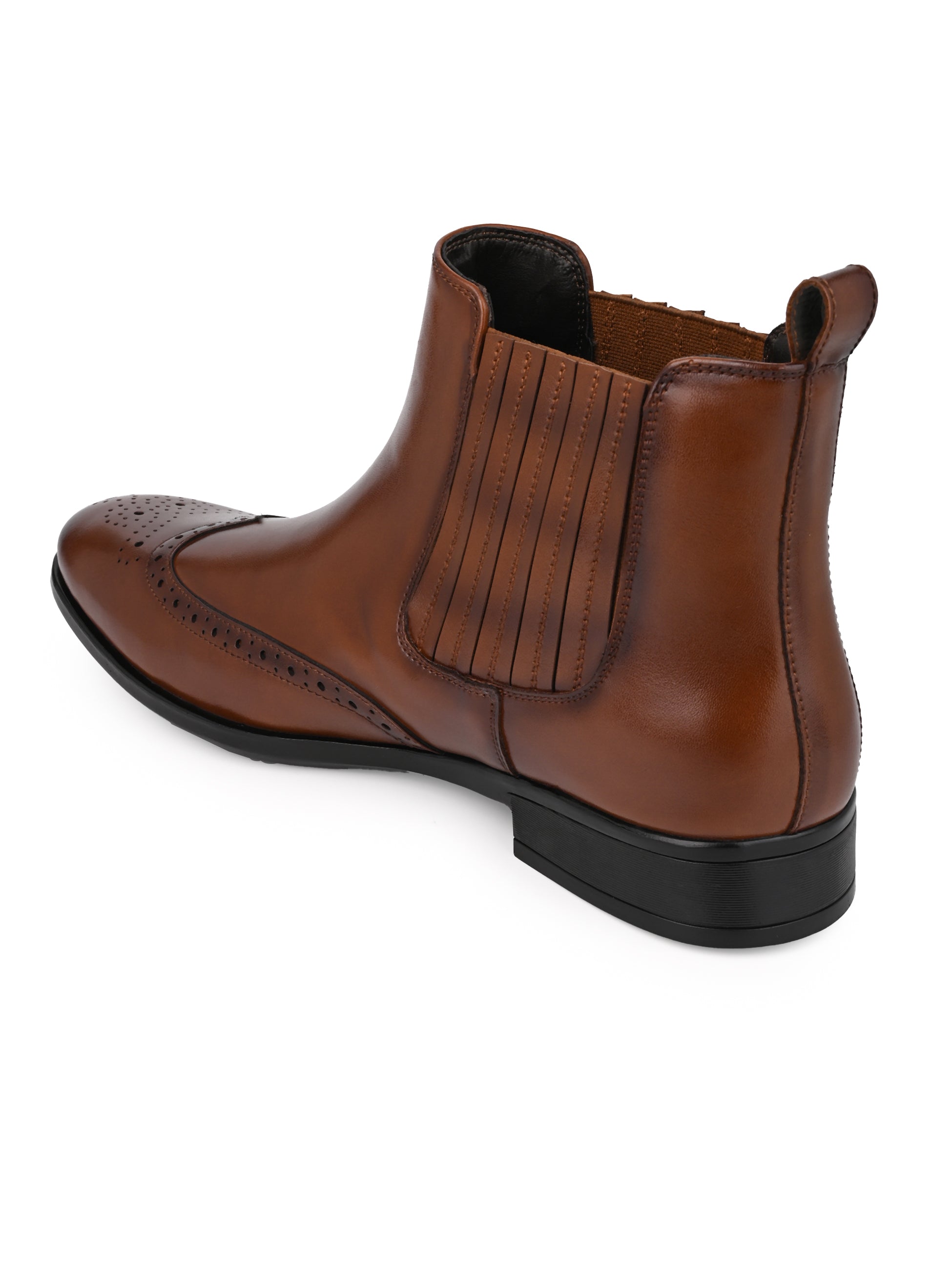 Hydes N Hues Men Tan Chelsea Boots