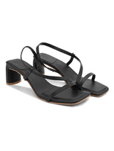 Hydes N Hues Women Black Strap Block Heels