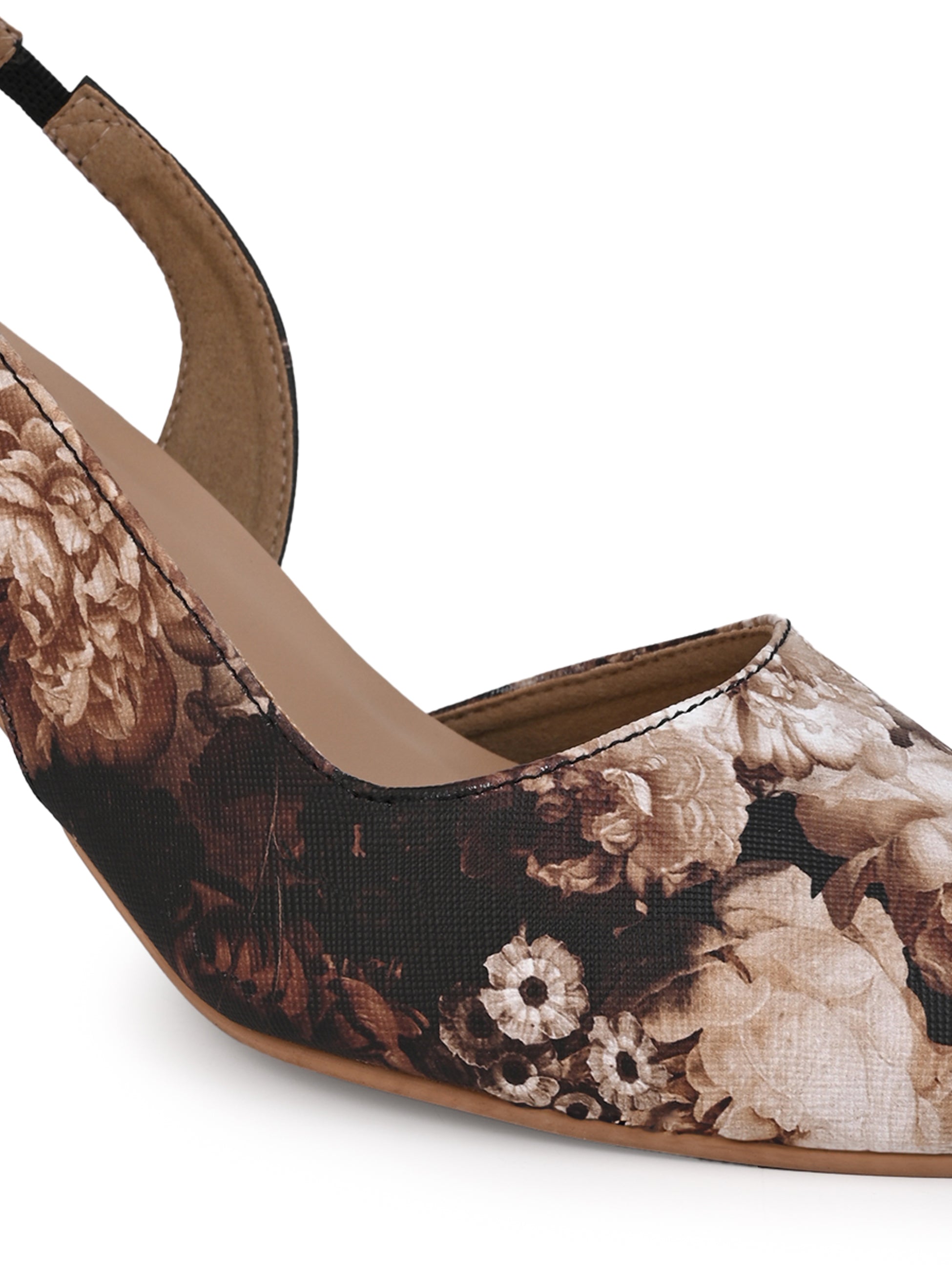 Hydes N Hues Women Heels floral printed sandal