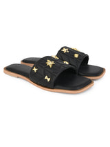 Hydes N Hues Black Flats For Women