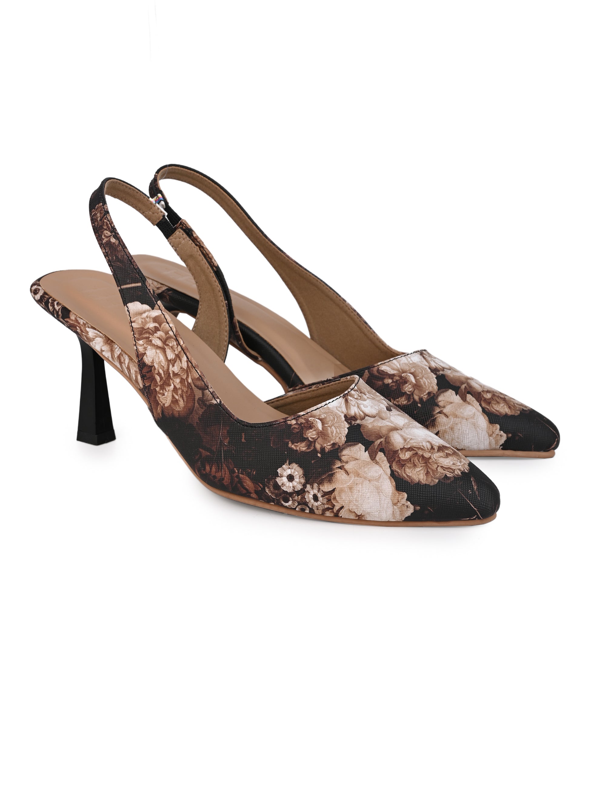 Hydes N Hues Women Heels floral printed sandal