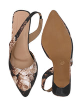 Hydes N Hues Women Heels floral printed sandal