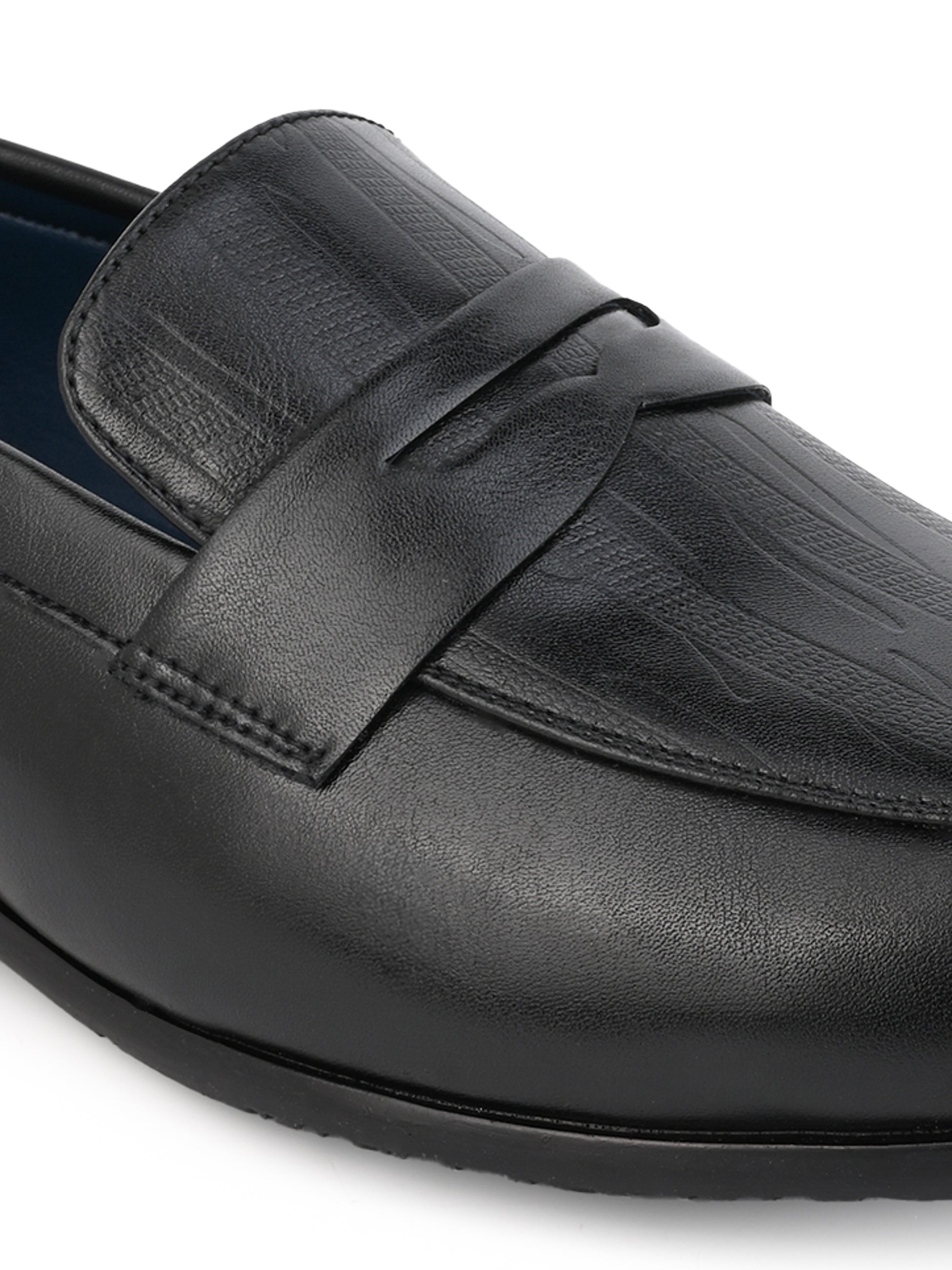 Hydes N Hues Black Classical Formal Slip-On Shoe for Men