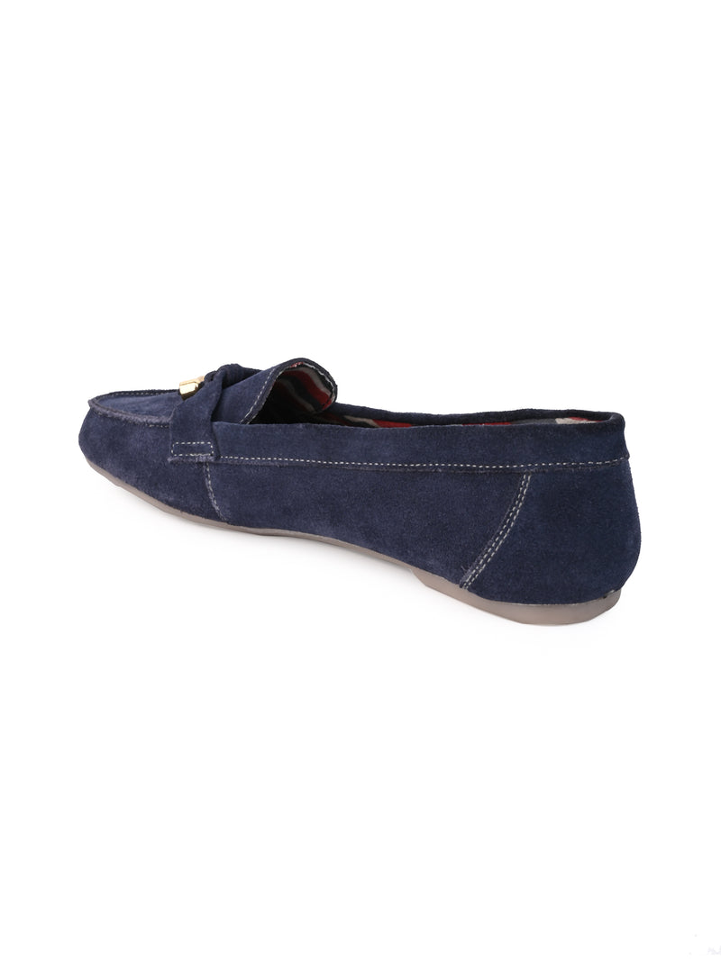 Hydes N Hues Navy Blue Suede Moccasins