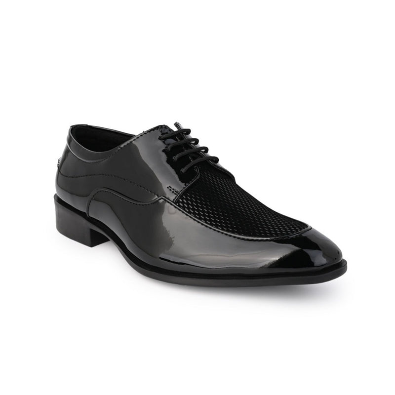 Hydes N Hues Men Black Patent Lace-ups