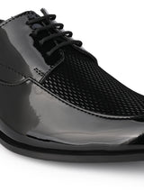 Hydes N Hues Men Black Patent Lace-ups