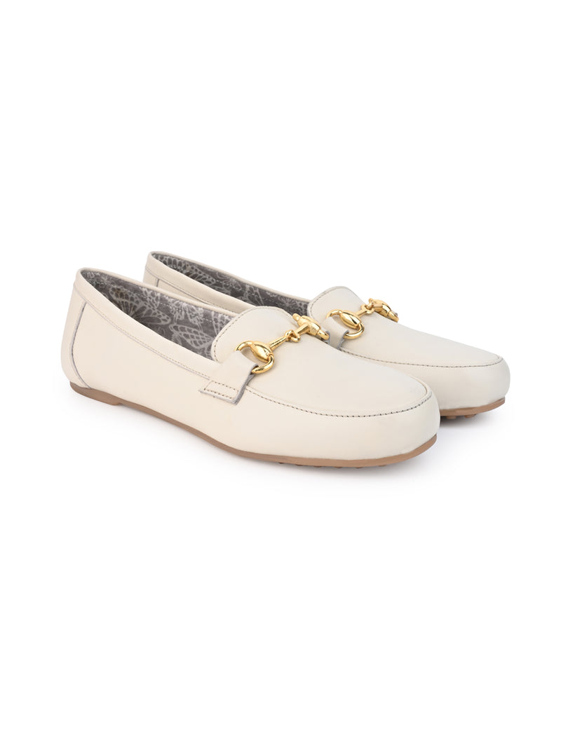 Hydes N Hues Off White Moccasins