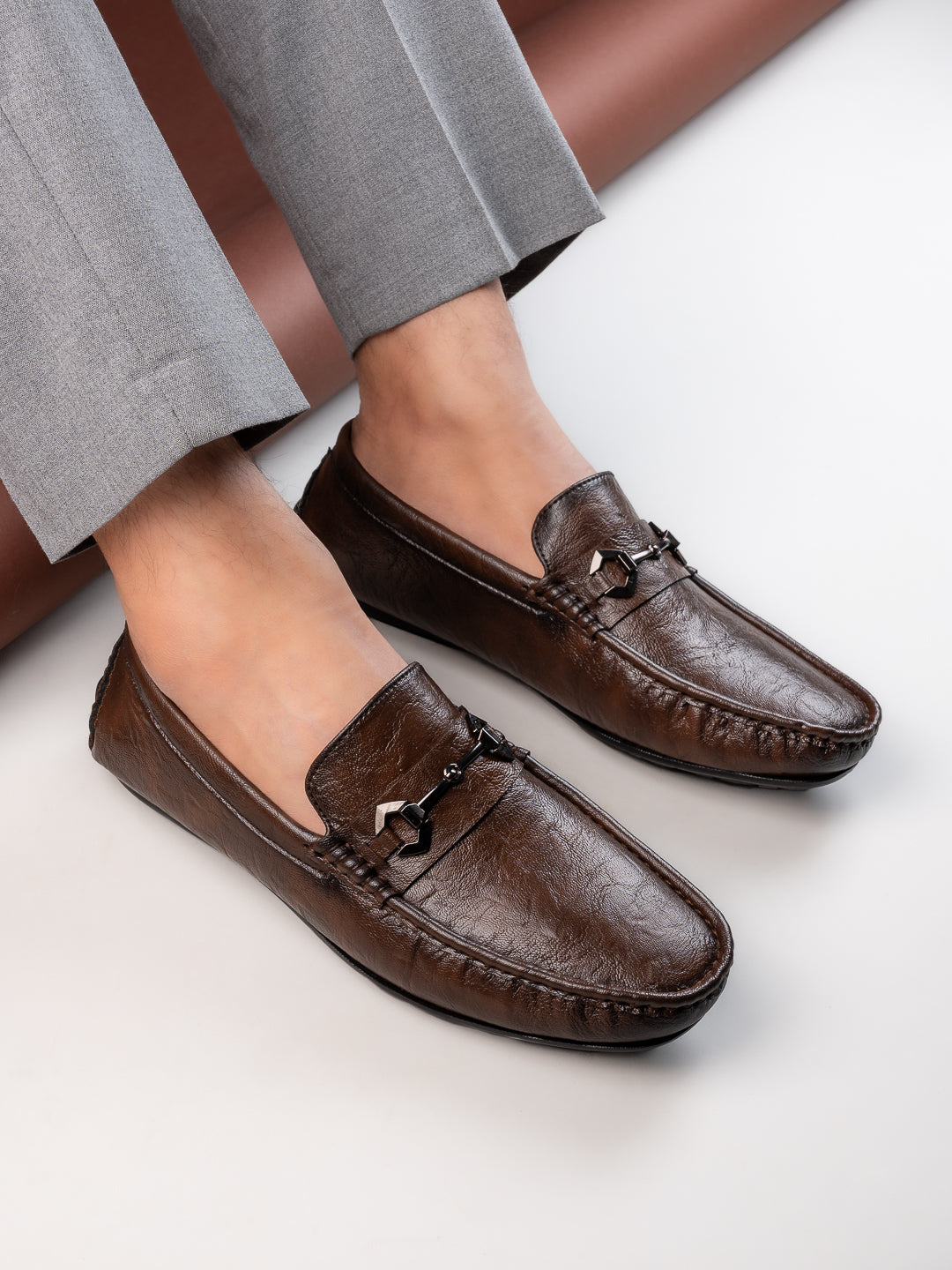 Hydes N Hues Men Tan Loafers