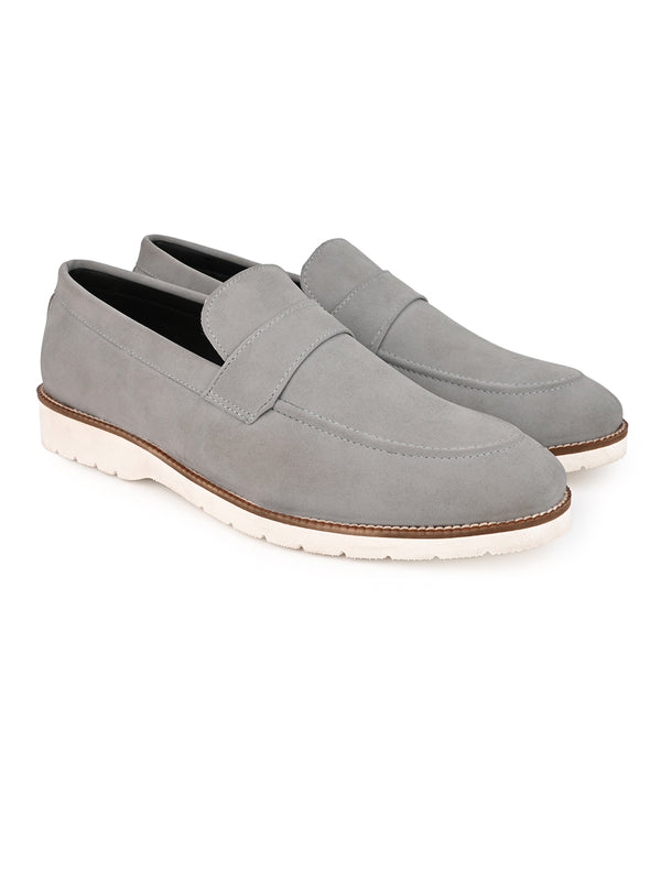 Hydes N Hues Men Slip-On Grey Casual Shoes