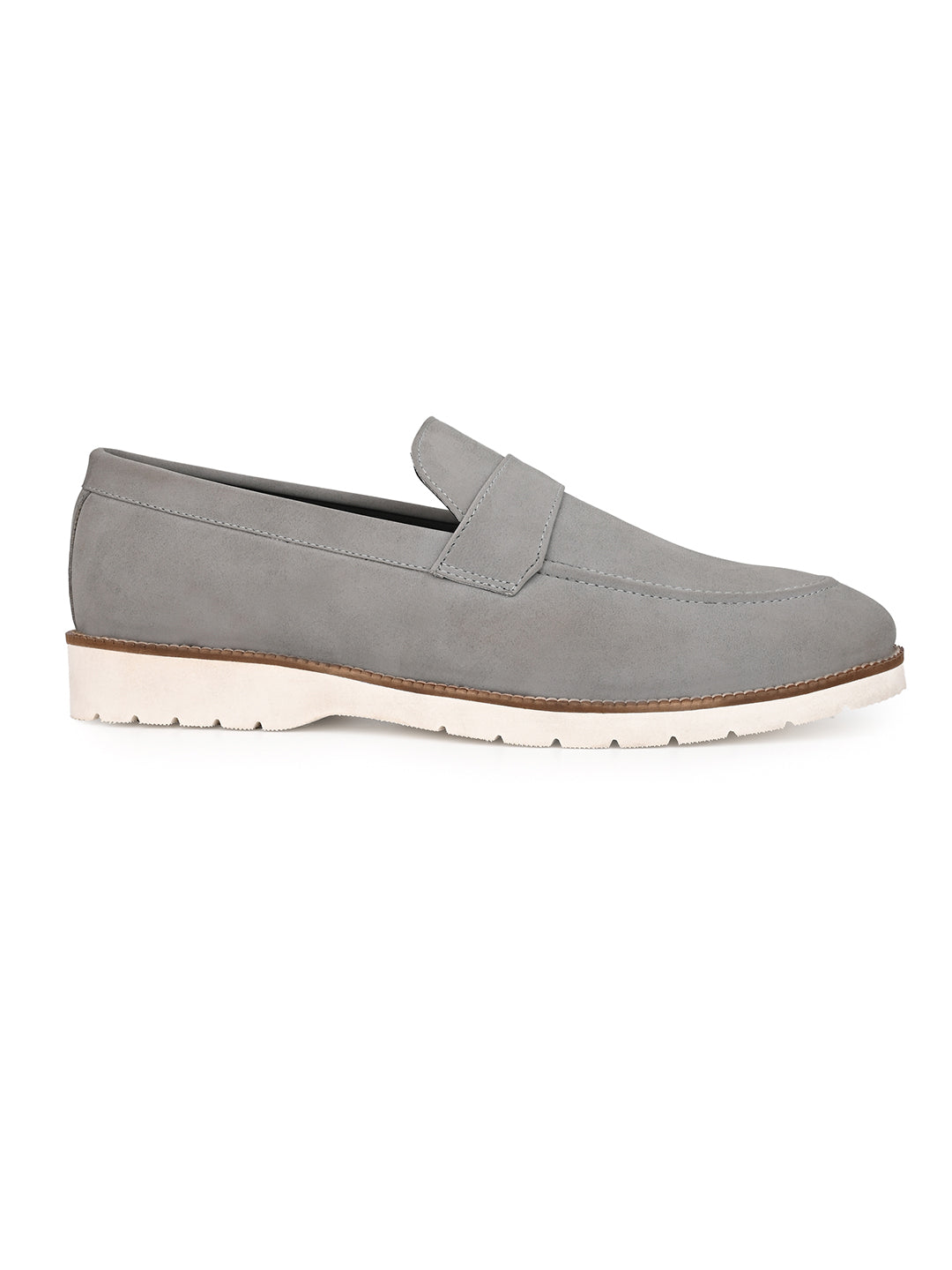 Hydes N Hues Men Slip-On Grey Casual Shoes