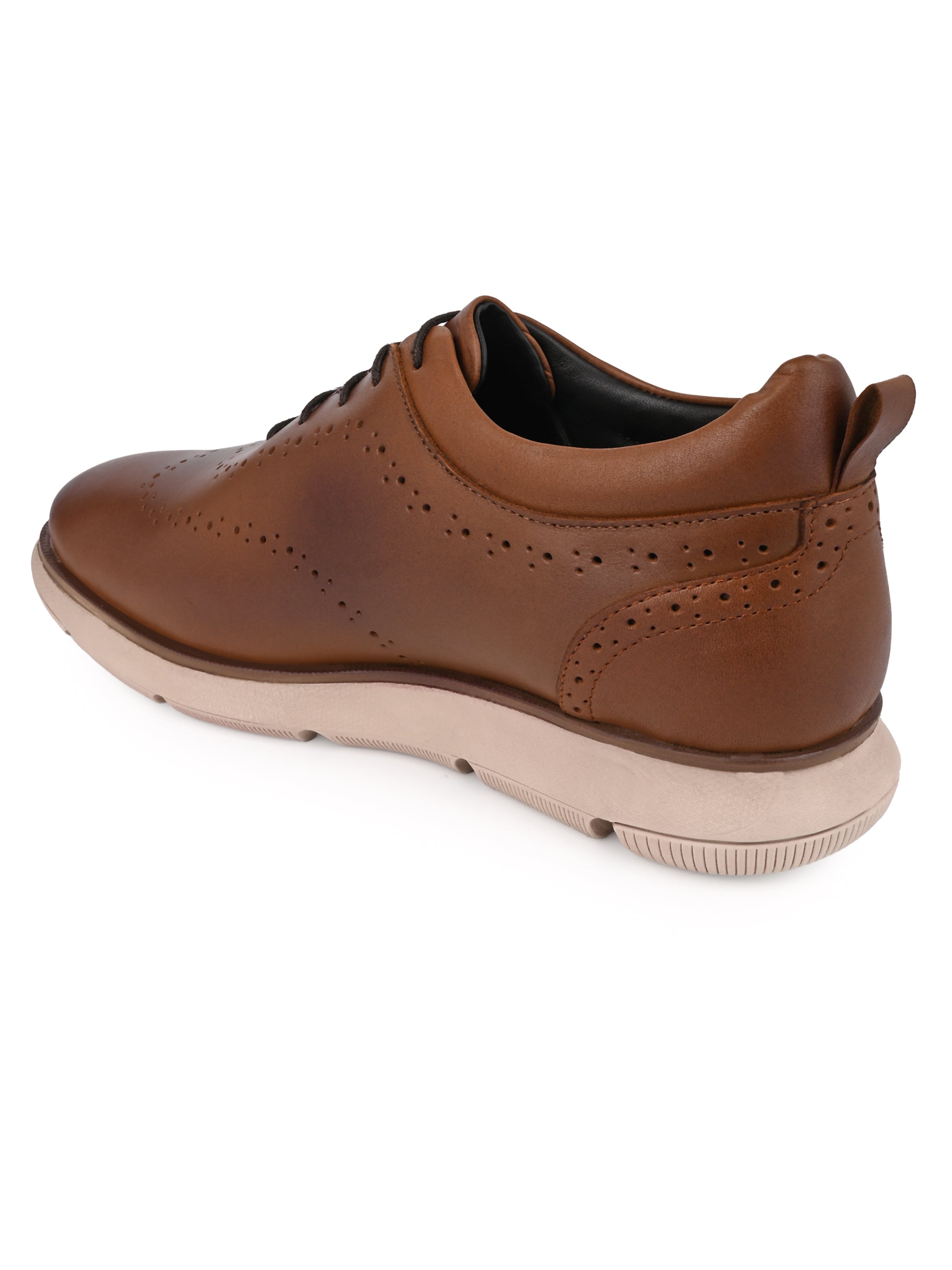 Hydes N Hues Tan Leather Casual Sneaker for Men